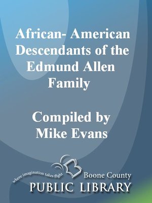 cover image of African-American Descendants of the Edmund Allen Family